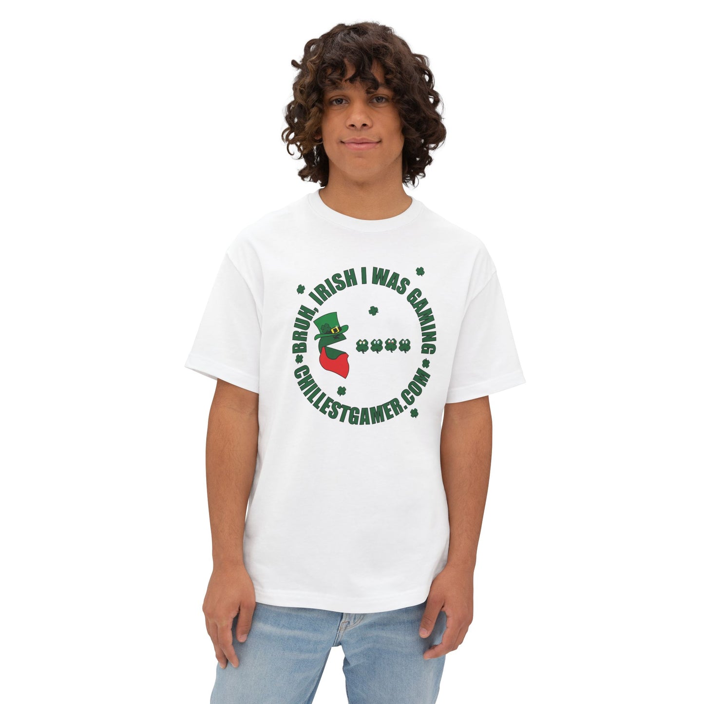 LUCKY GAMER V2. Unisex Oversized Boxy Tee