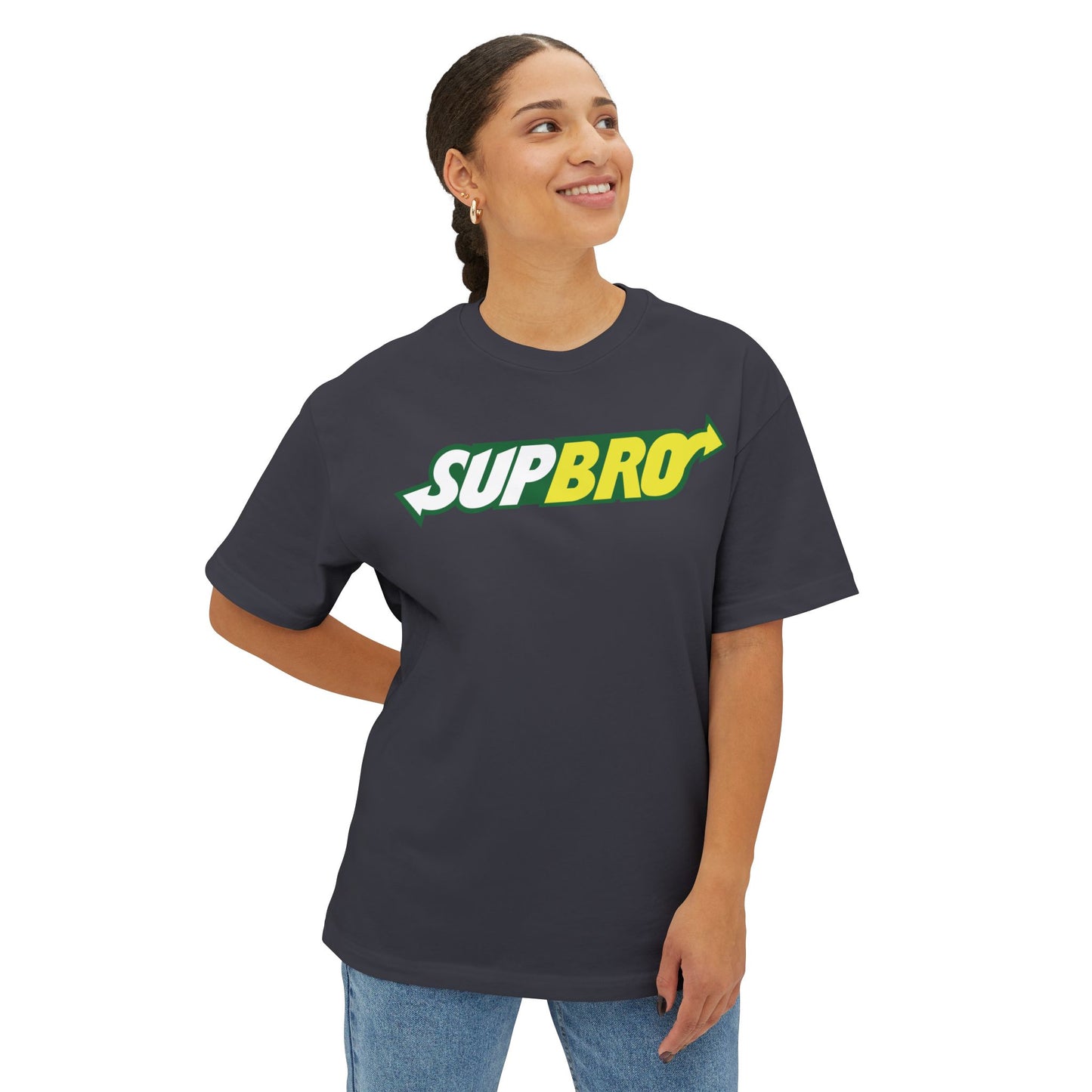 SUPBRO. Unisex Oversized Boxy Tee