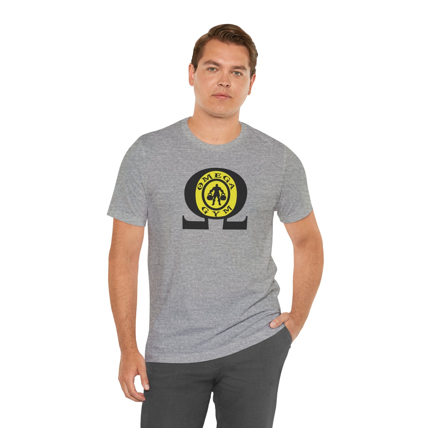 OMEGA GYM. Unisex Jersey Short Sleeve Tee