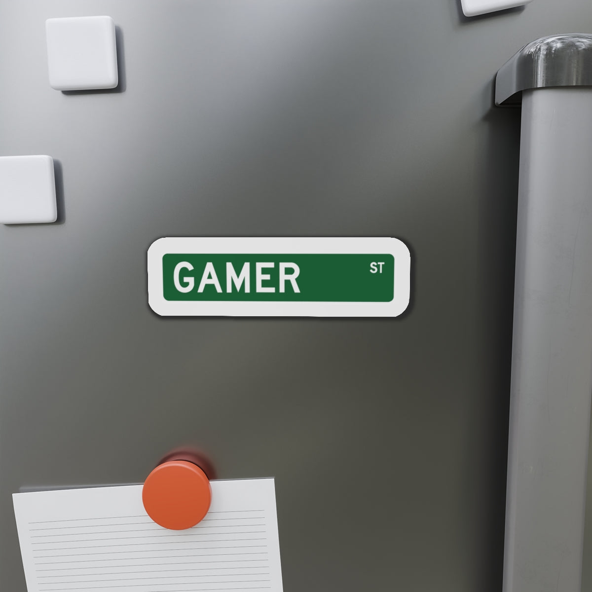 GAMER STREET. Die-Cut Magnets