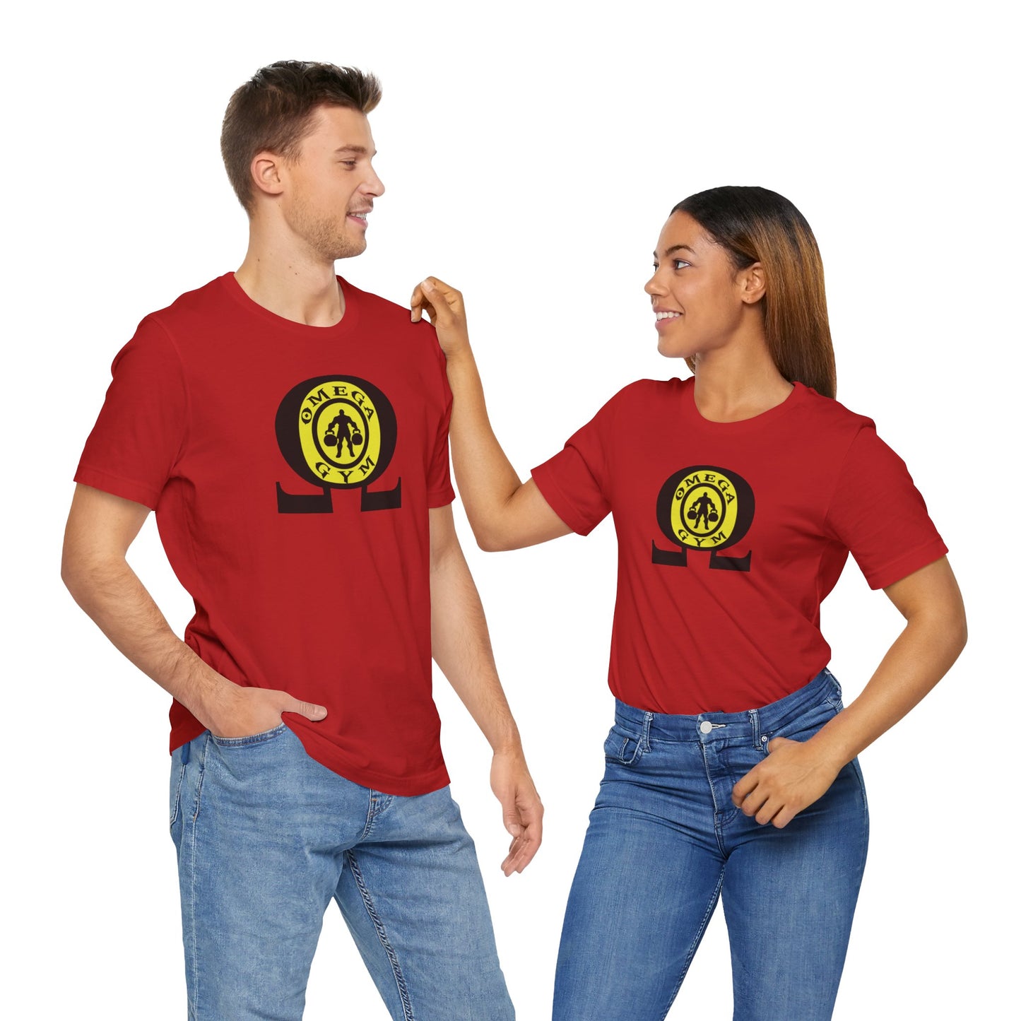 OMEGA GYM. Unisex Jersey Short Sleeve Tee