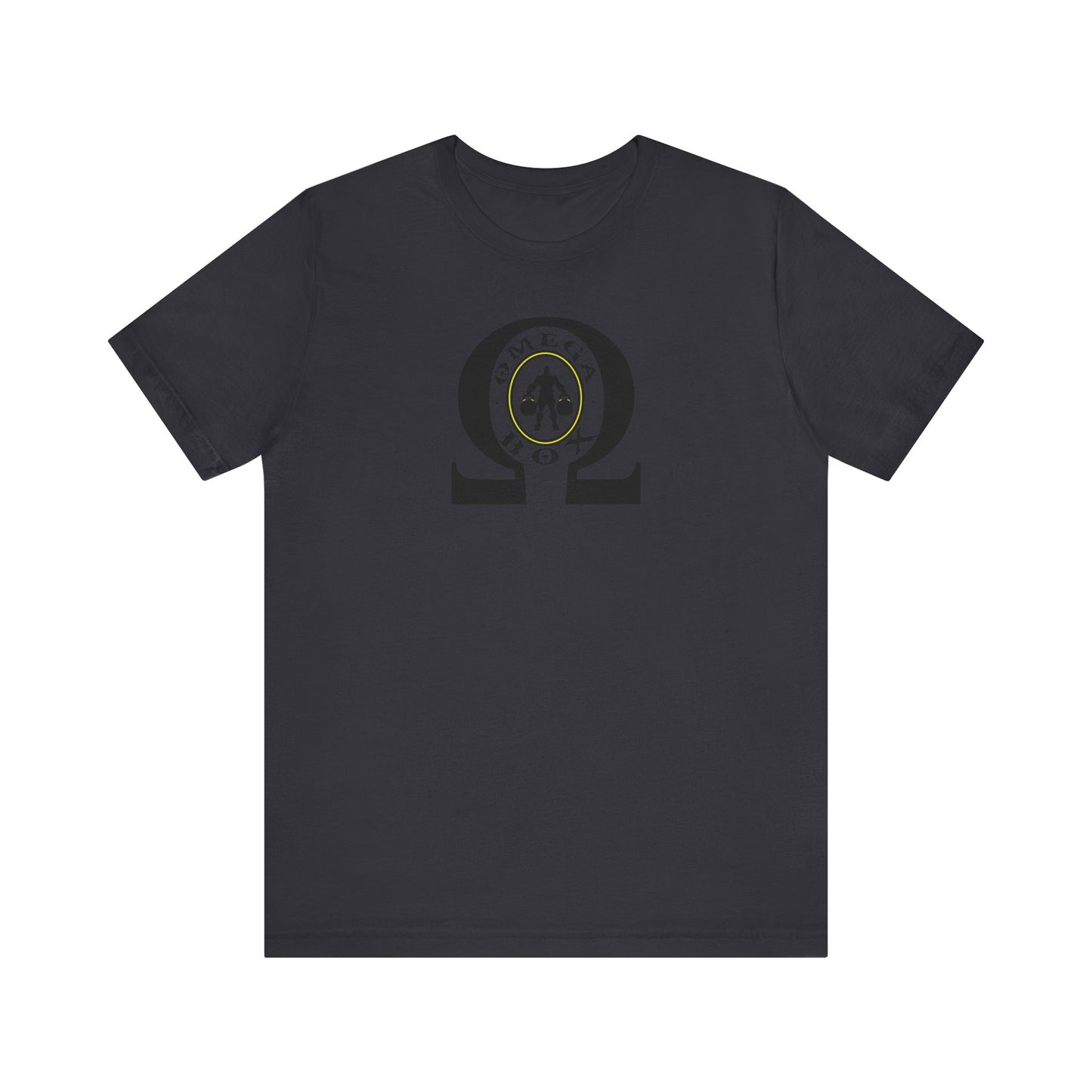 OMEGA BOX. Unisex Jersey Short Sleeve Tee