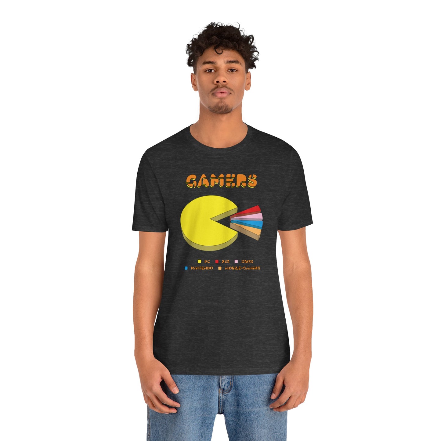 PC MAN EATS. Unisex Jersey Short Sleeve Tee