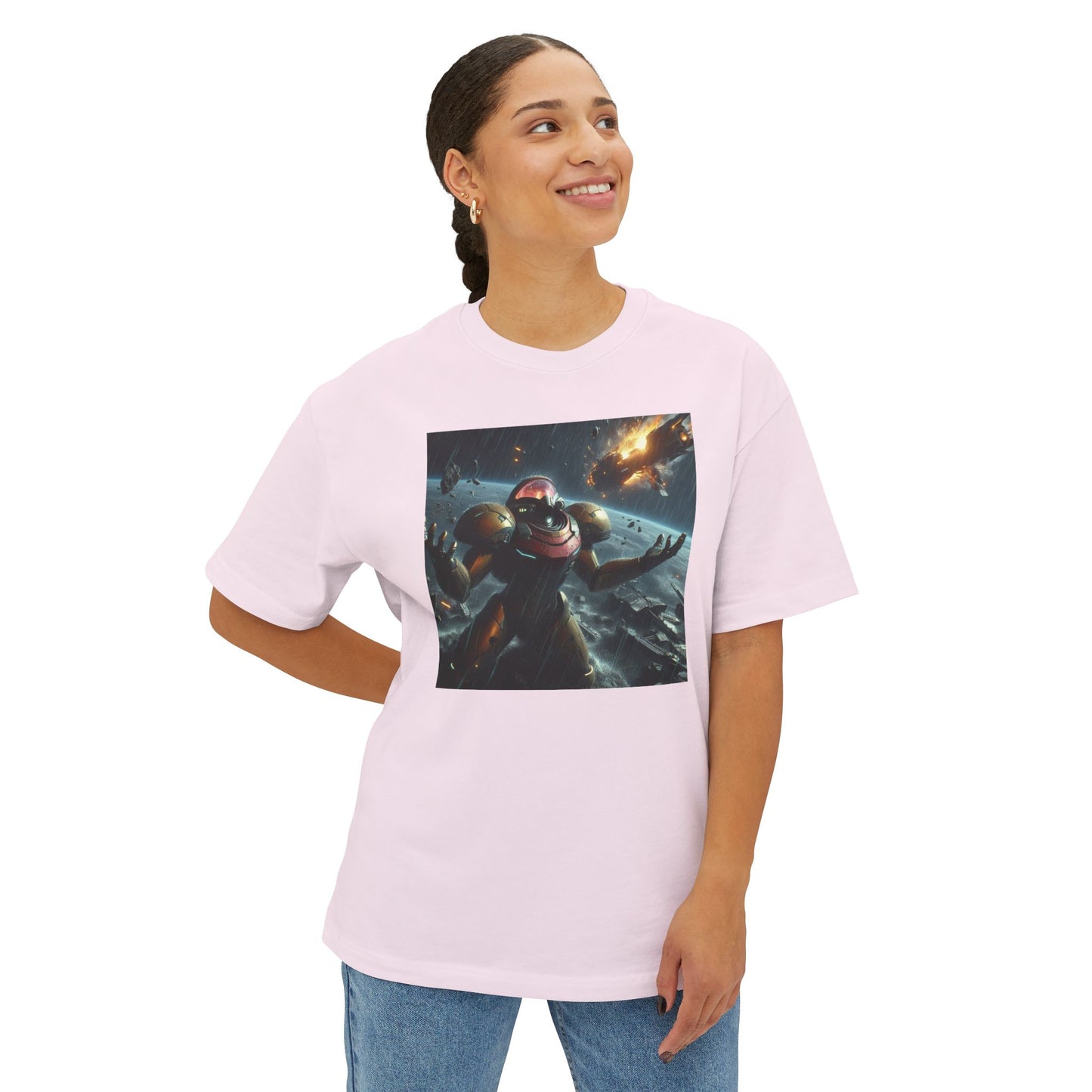 MISSION FAILED (AI generated). Unisex Oversized Boxy Tee