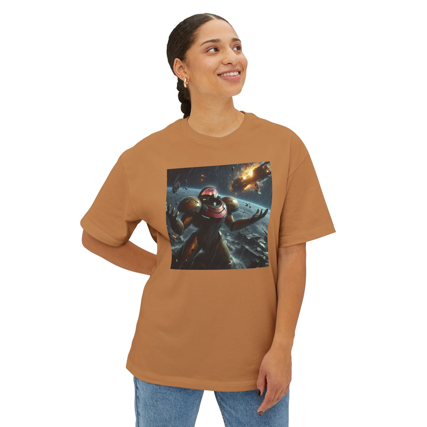 MISSION FAILED (AI generated). Unisex Oversized Boxy Tee