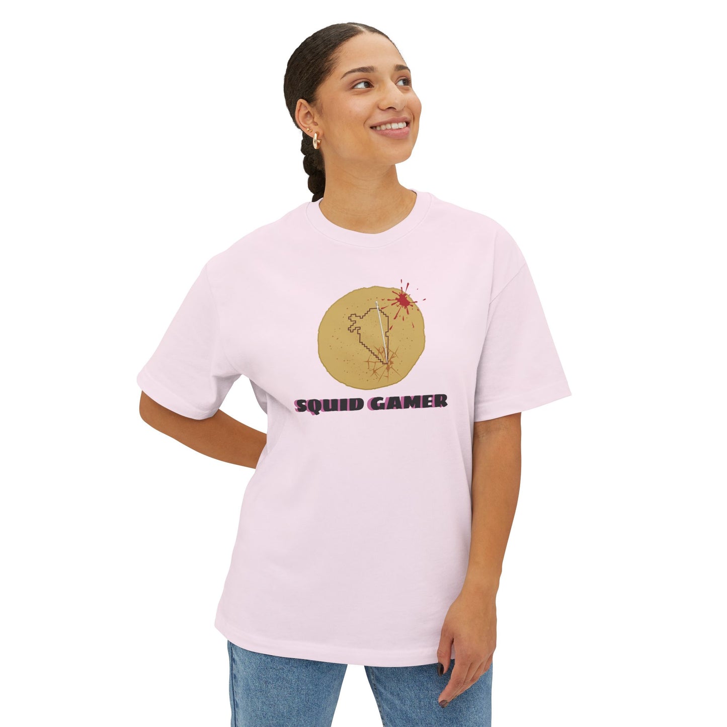 SQUID GAMER. Unisex Oversized Boxy Tee