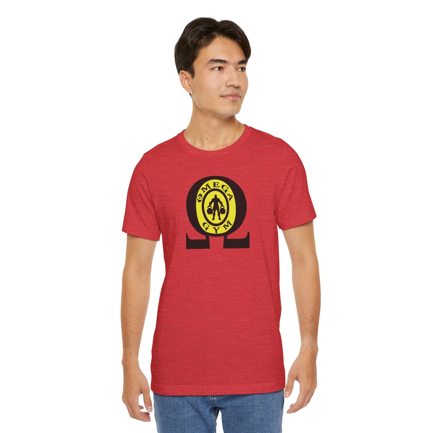 OMEGA GYM. Unisex Jersey Short Sleeve Tee