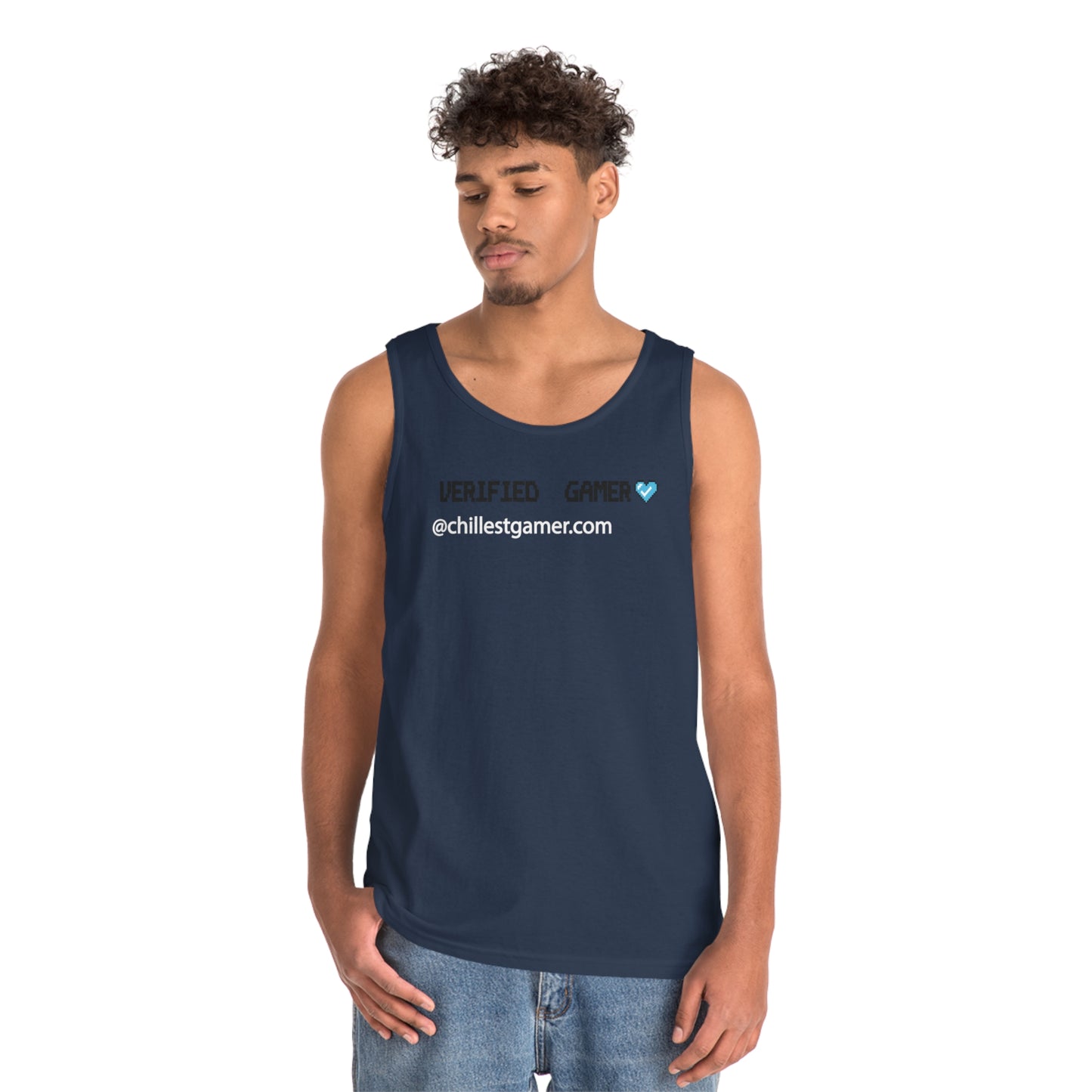 VERIFIED GAMER. Unisex Heavy Cotton Tank Top
