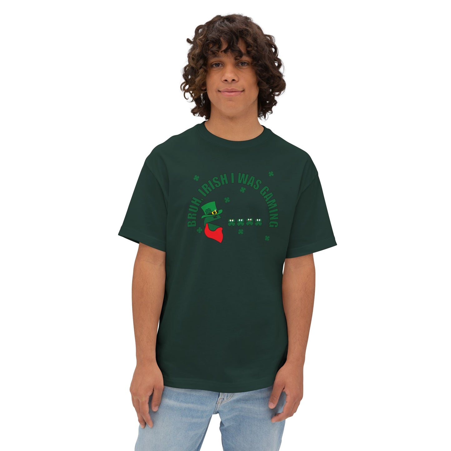 LUCKY GAMER. Unisex Oversized Boxy Tee