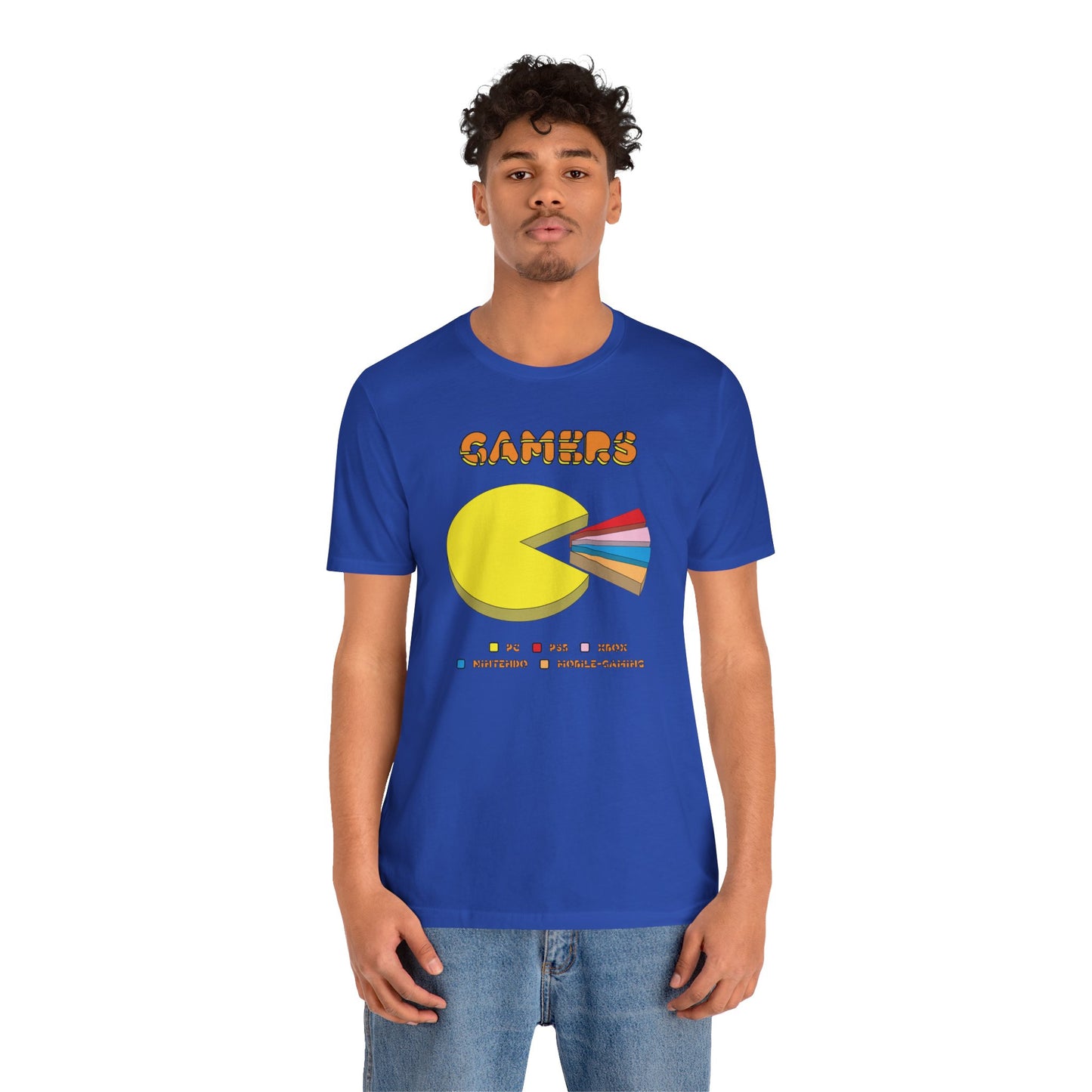 PC MAN EATS. Unisex Jersey Short Sleeve Tee