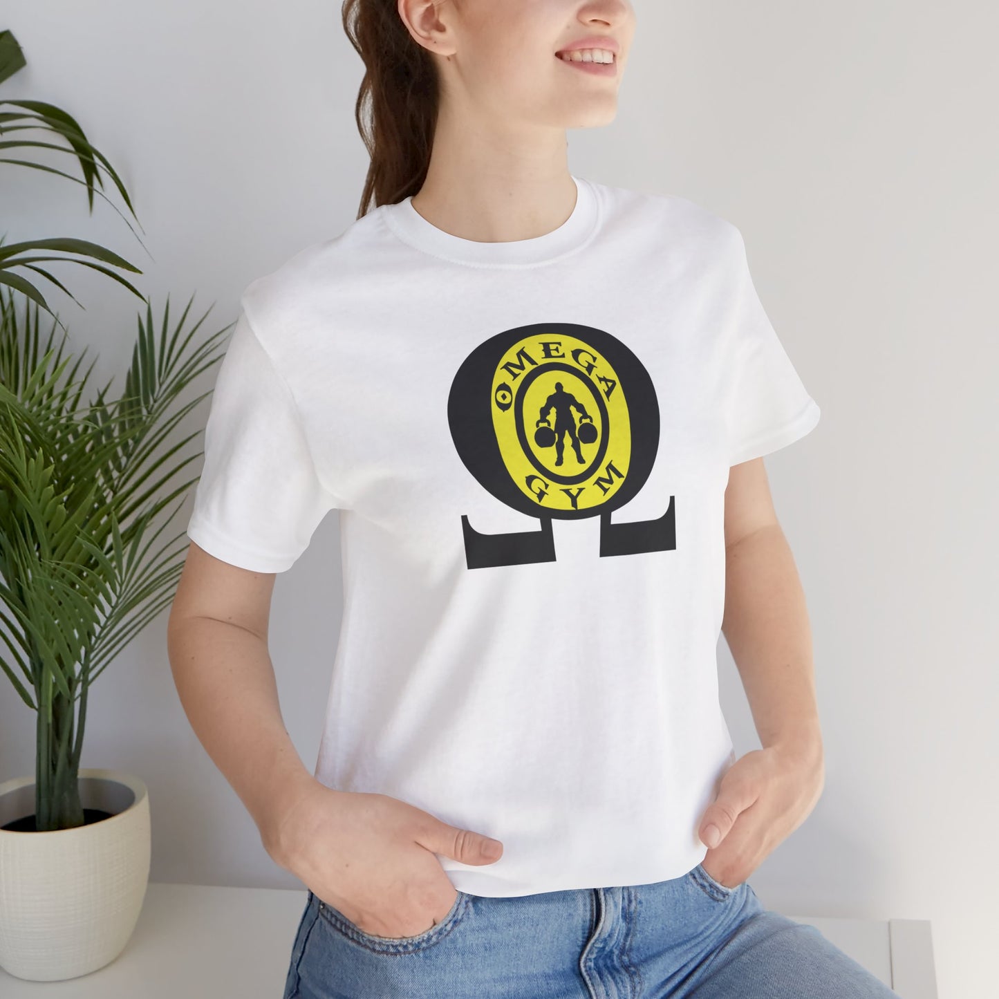OMEGA GYM. Unisex Jersey Short Sleeve Tee