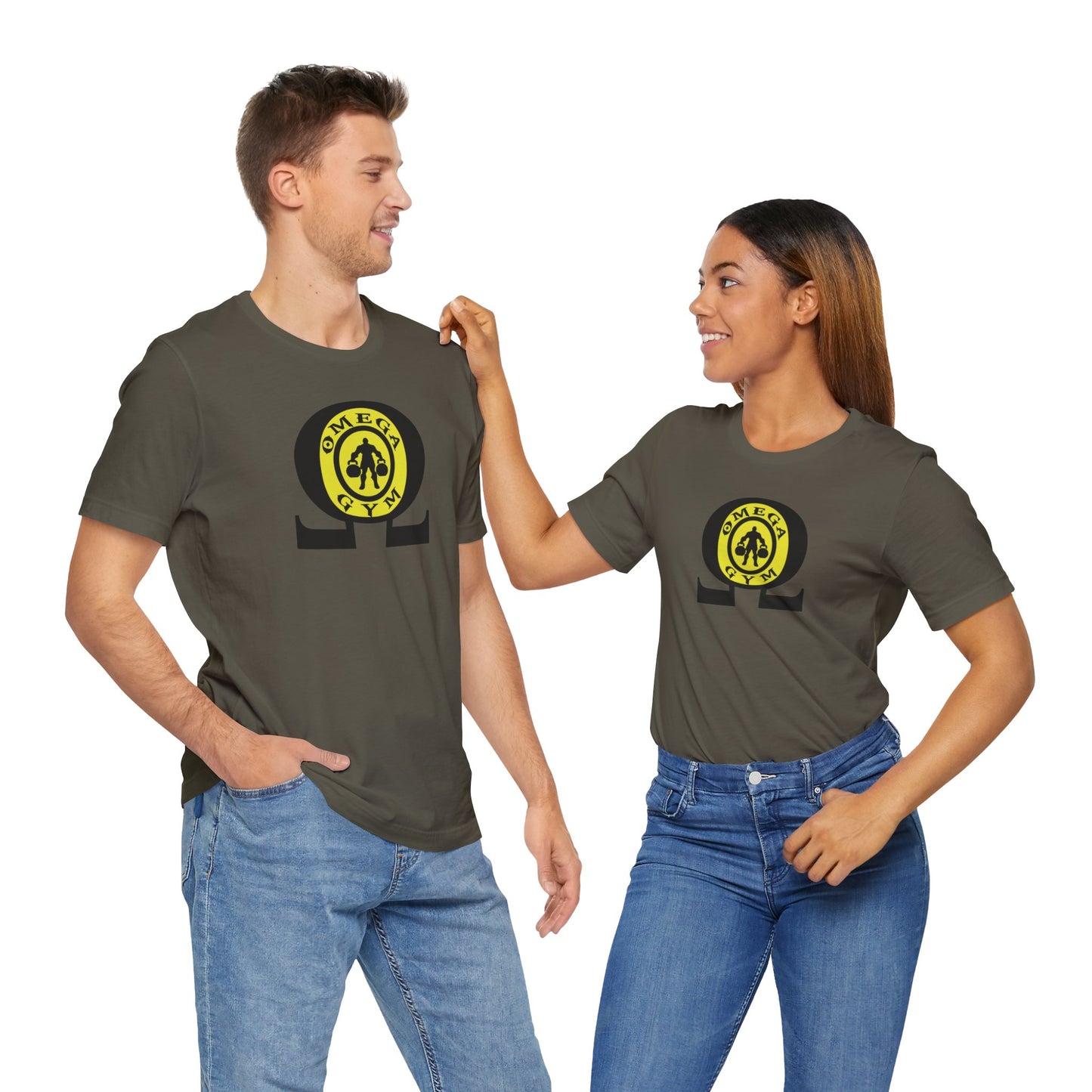 OMEGA GYM. Unisex Jersey Short Sleeve Tee