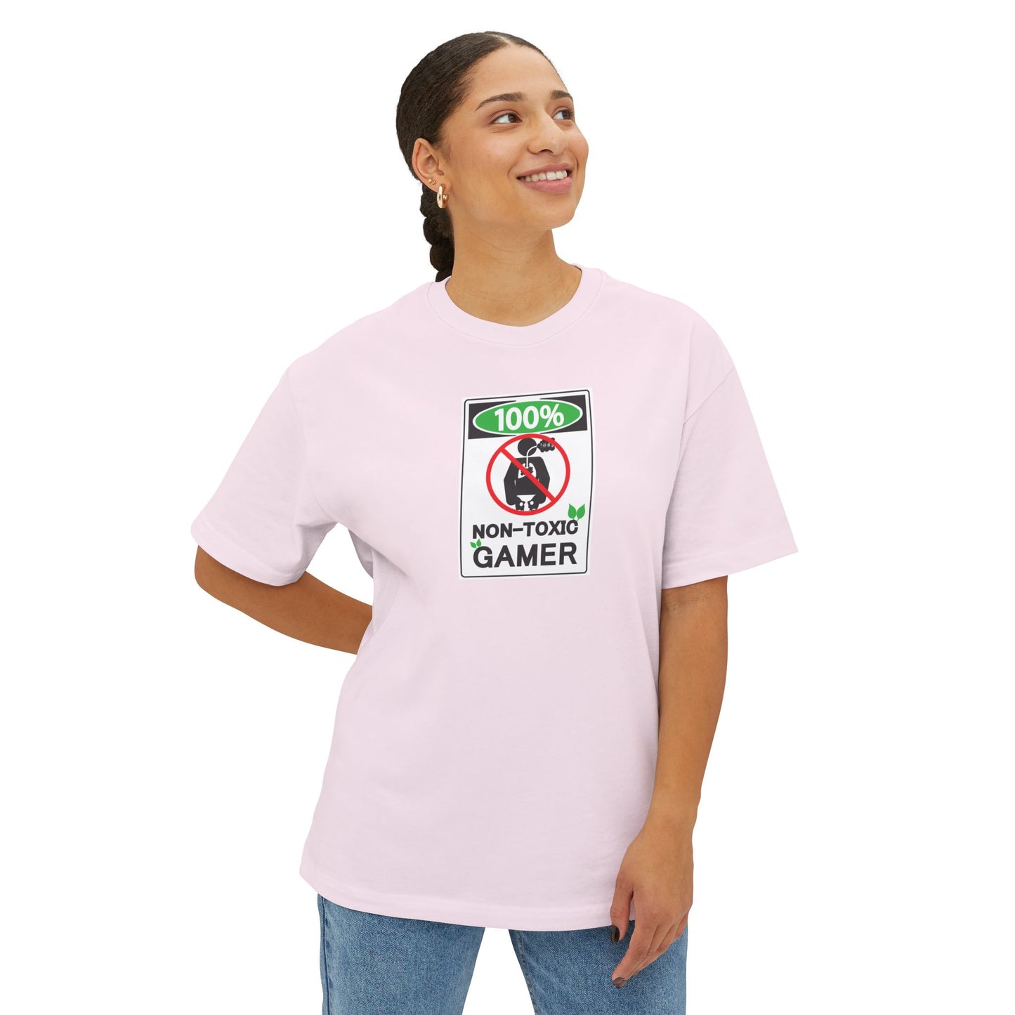 NON-TOXIC GAMER. Unisex Oversized Boxy Tee