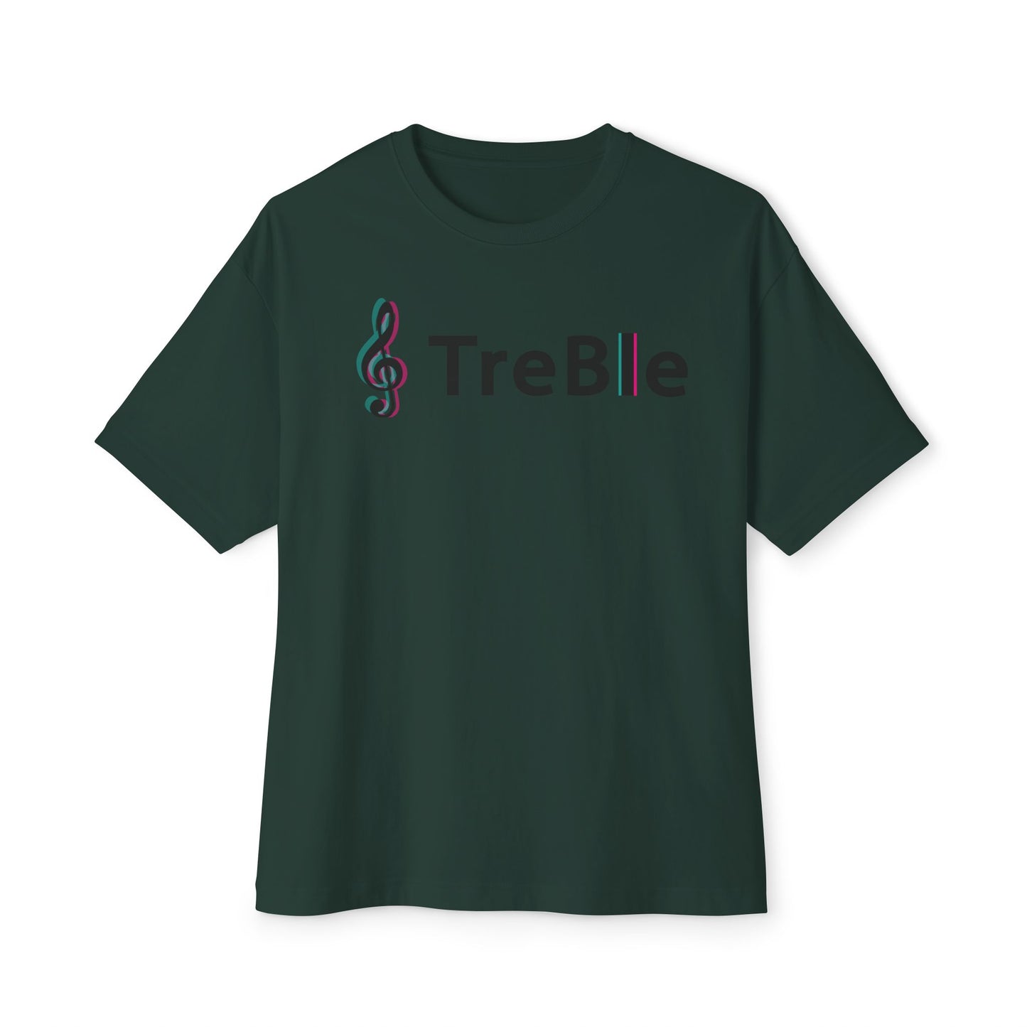 TREBLE TOCK. Unisex Oversized Boxy Tee