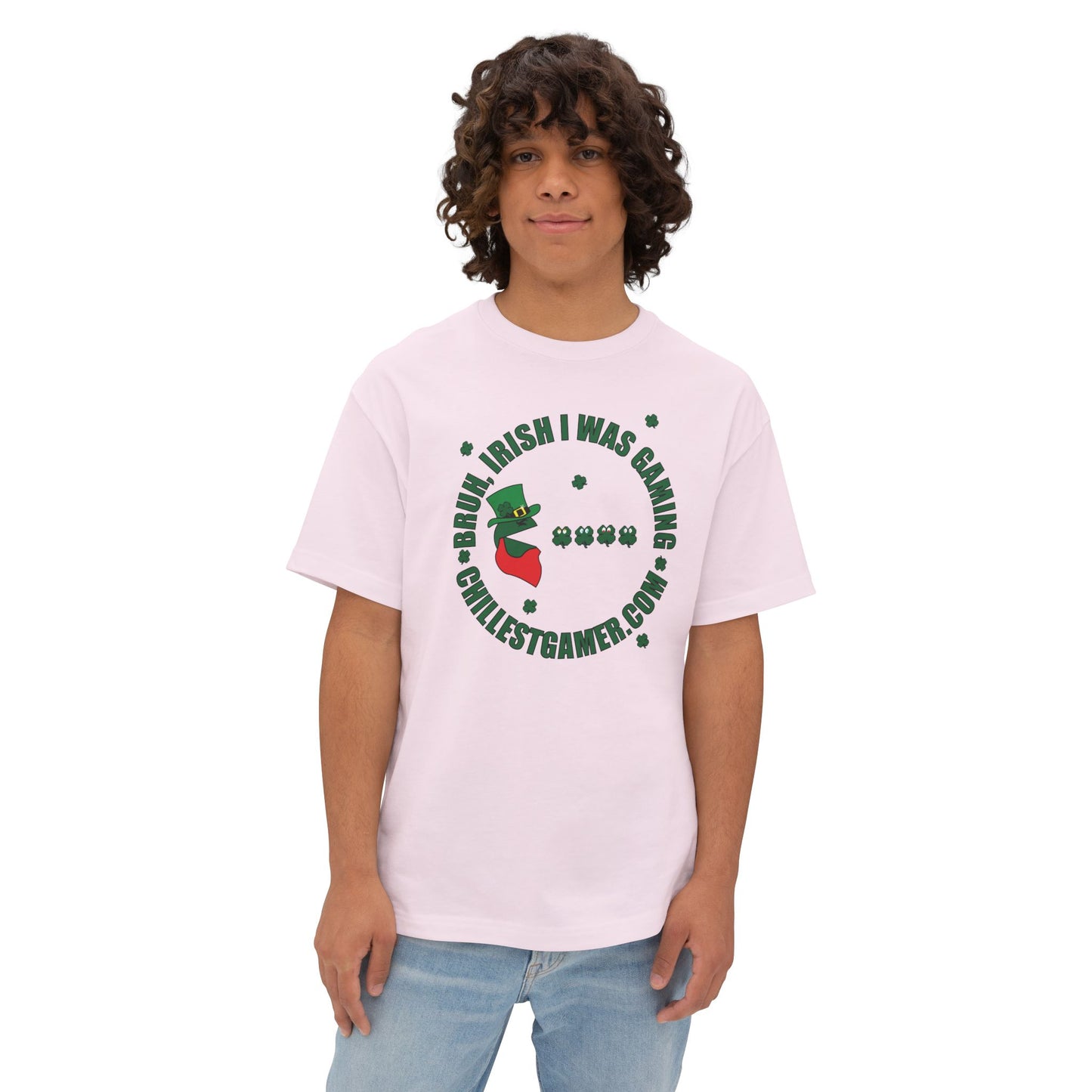 LUCKY GAMER V2. Unisex Oversized Boxy Tee