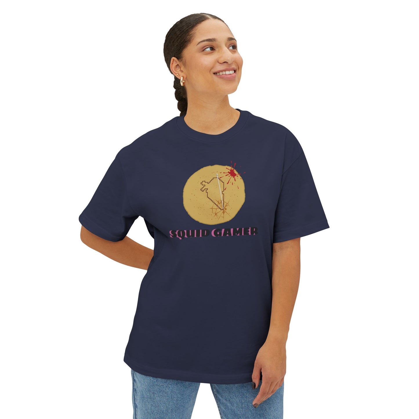 SQUID GAMER. Unisex Oversized Boxy Tee