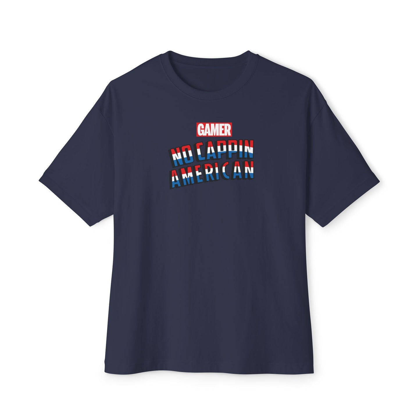 NO CAPPIN AMERICAN. Unisex Oversized Boxy Tee
