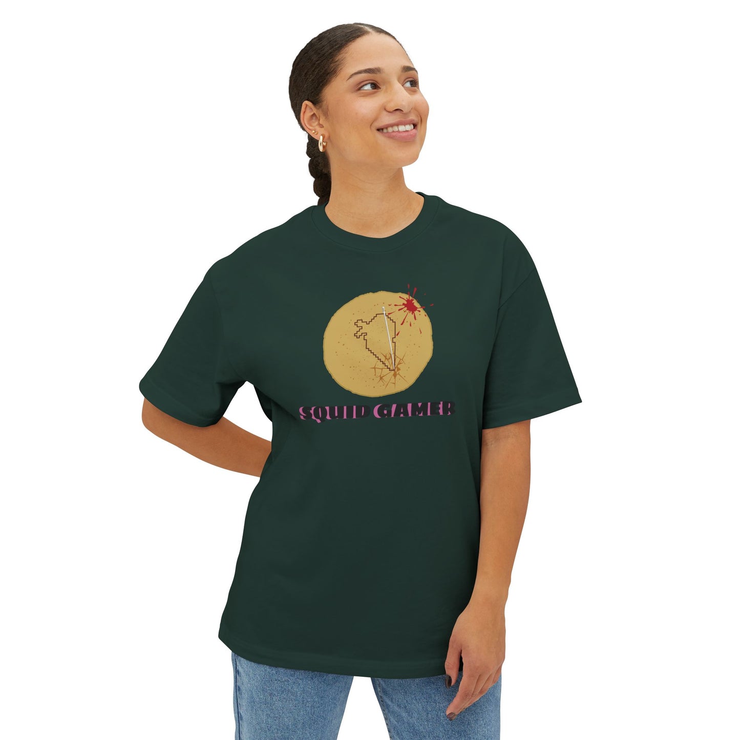 SQUID GAMER. Unisex Oversized Boxy Tee