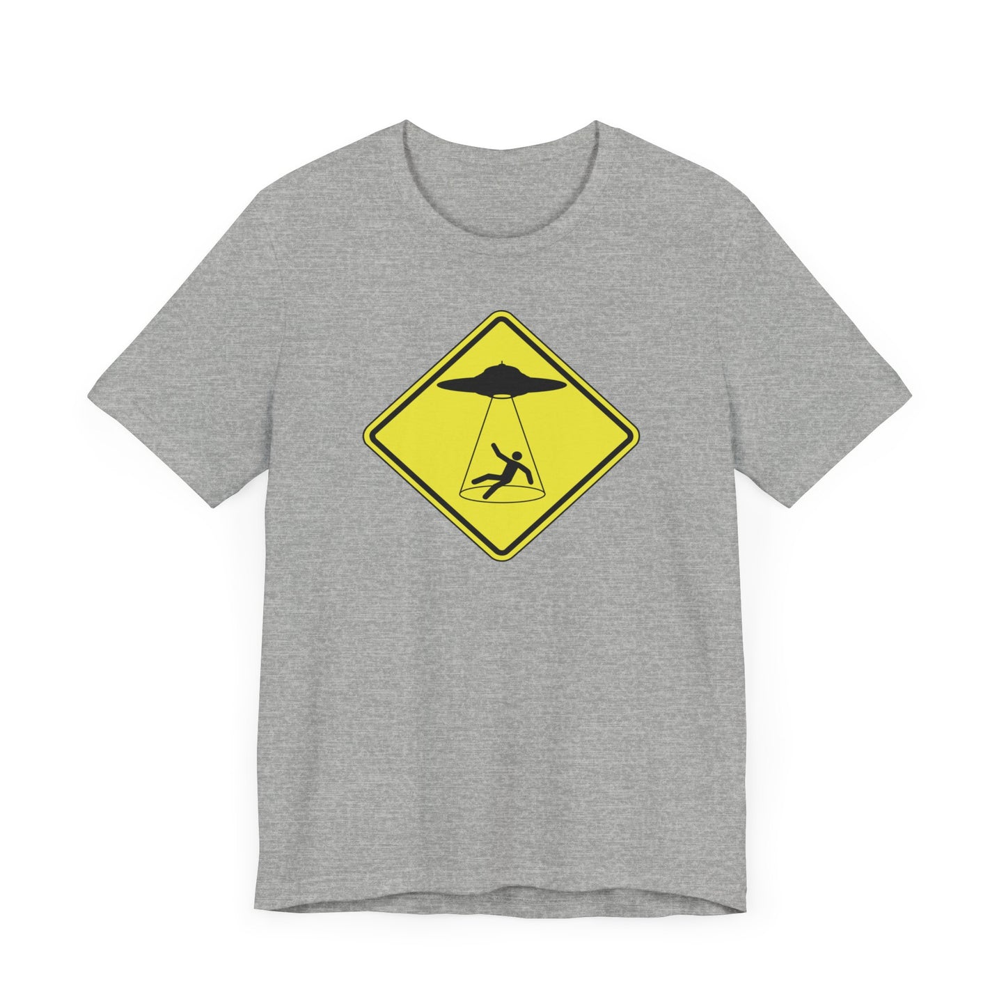 CAUTION UFO! Unisex Jersey Short Sleeve Tee