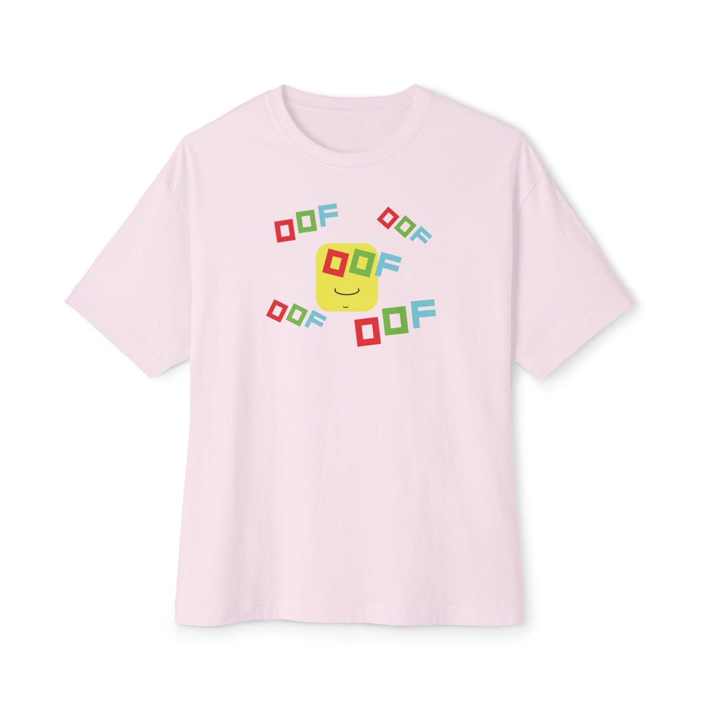 ROW BLOCKS OOF. Unisex Oversized Boxy Tee