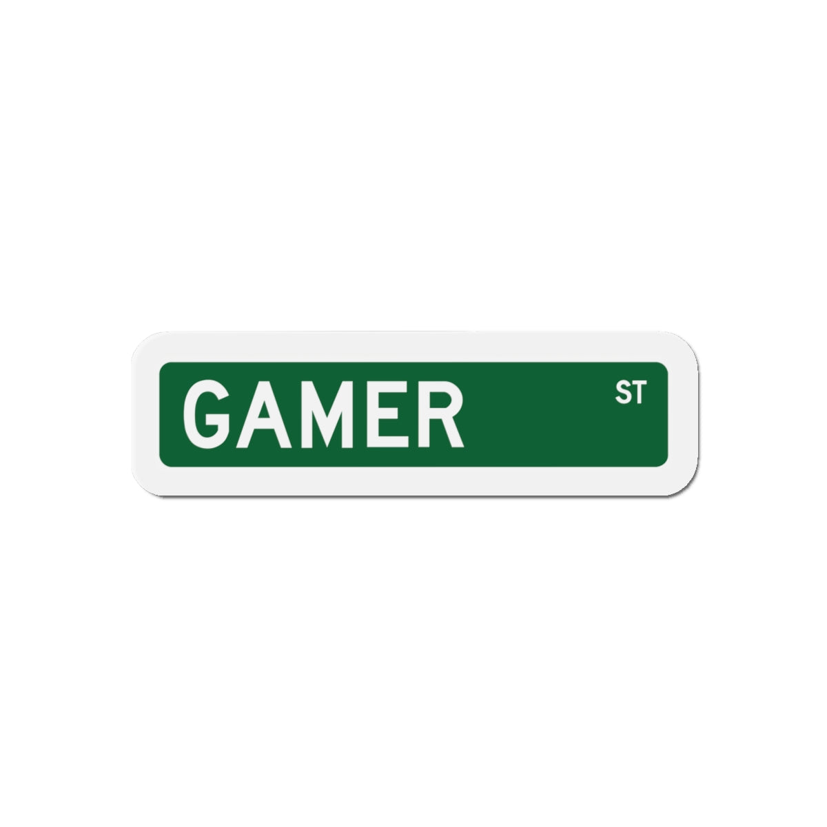 GAMER STREET. Die-Cut Magnets