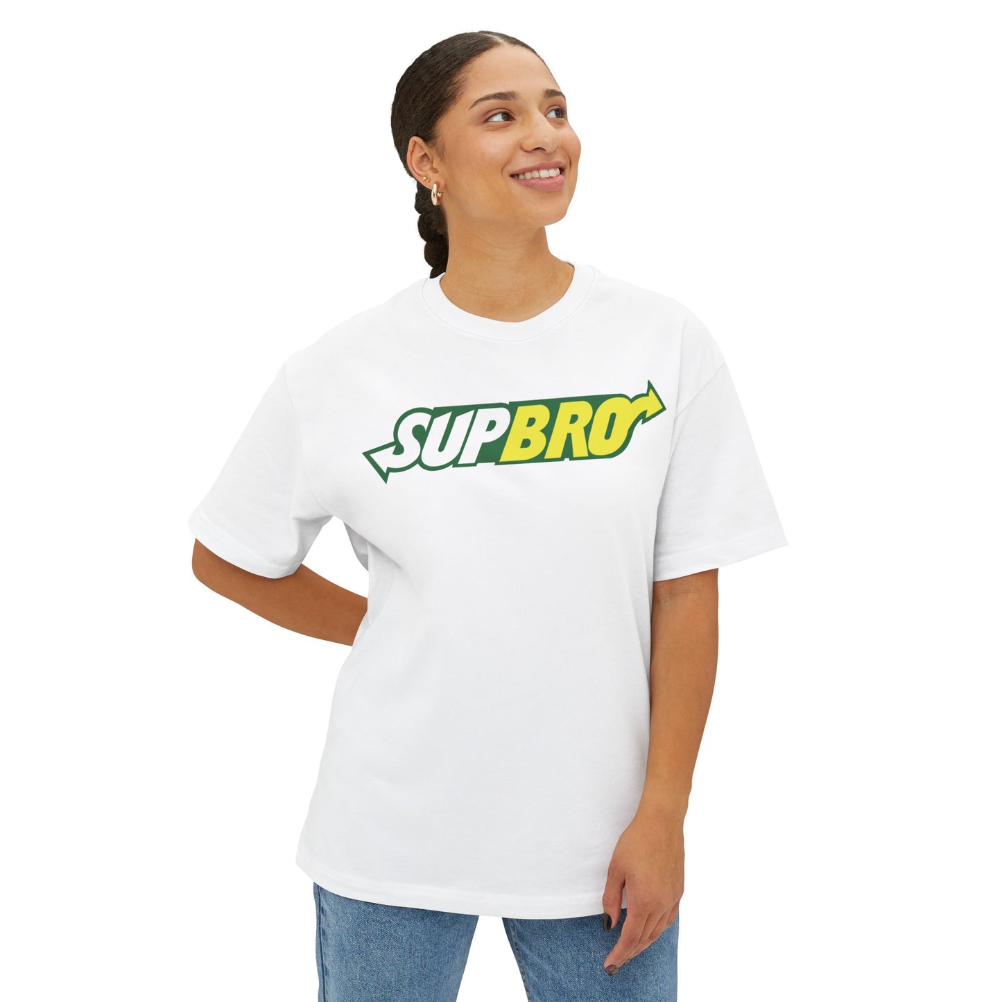 SUPBRO. Unisex Oversized Boxy Tee