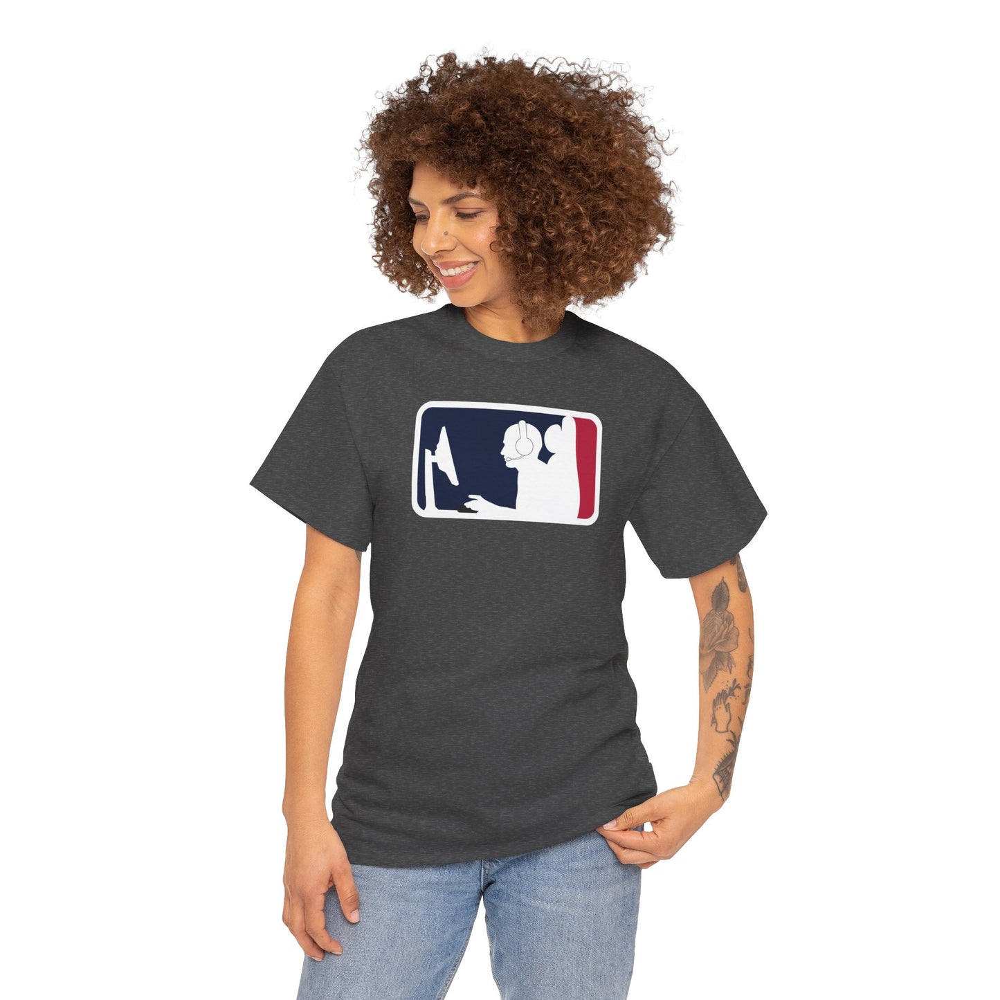 MAJOR LEAGUE GAMER (PC). Unisex Heavy Cotton Tee
