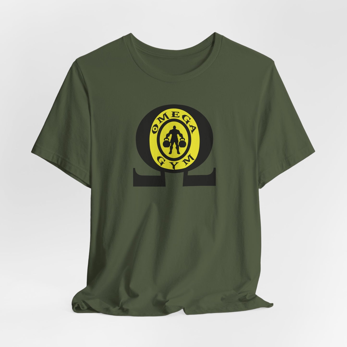 OMEGA GYM. Unisex Jersey Short Sleeve Tee