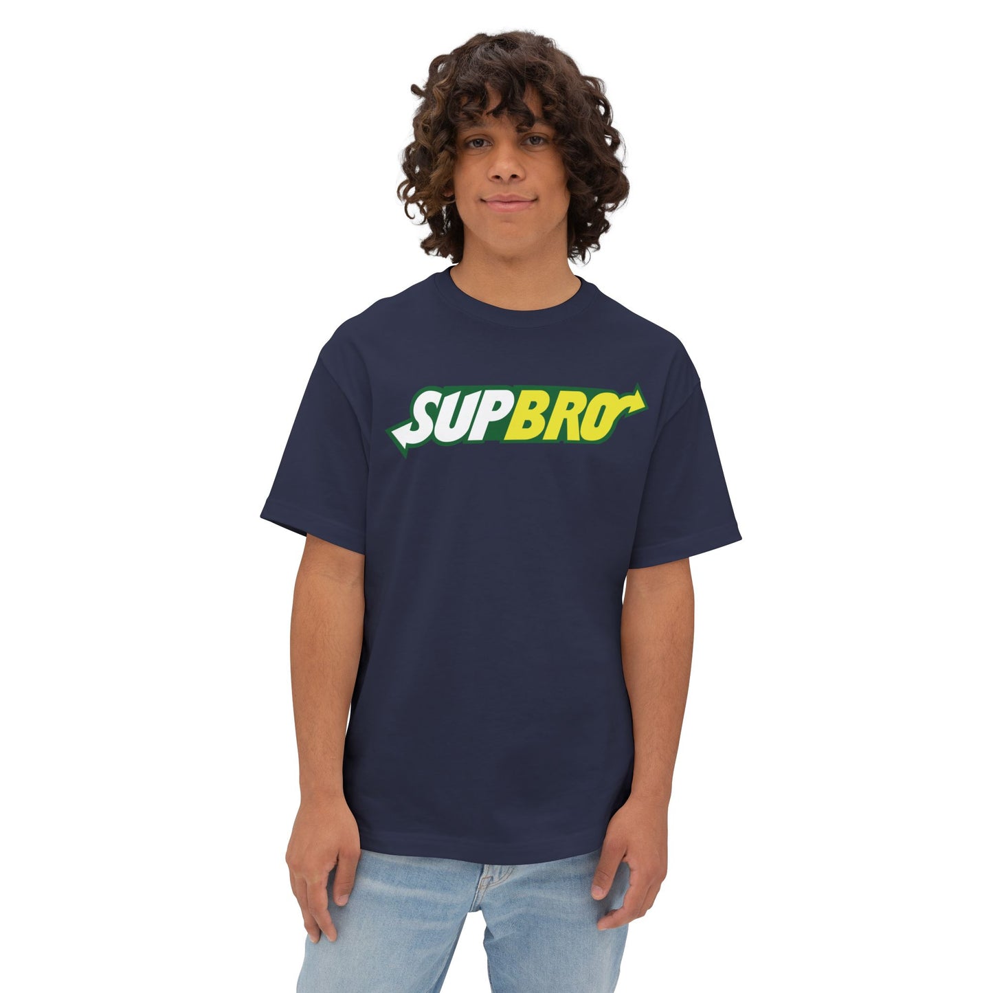 SUPBRO. Unisex Oversized Boxy Tee