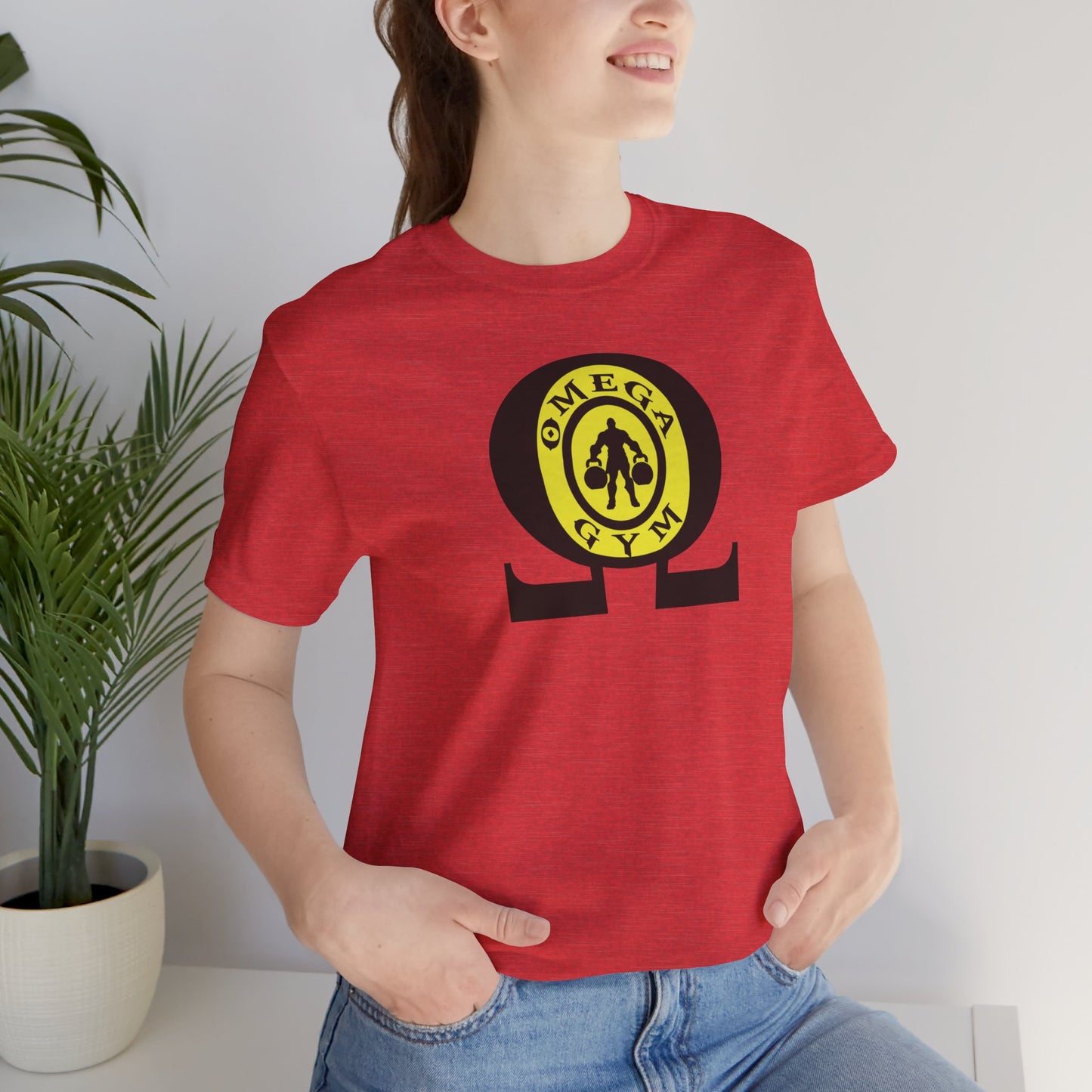 OMEGA GYM. Unisex Jersey Short Sleeve Tee
