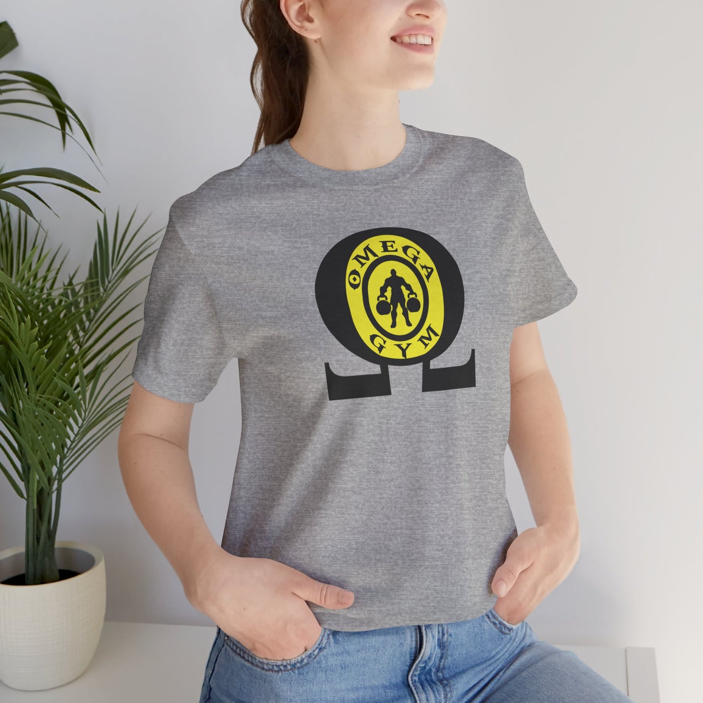 OMEGA GYM. Unisex Jersey Short Sleeve Tee