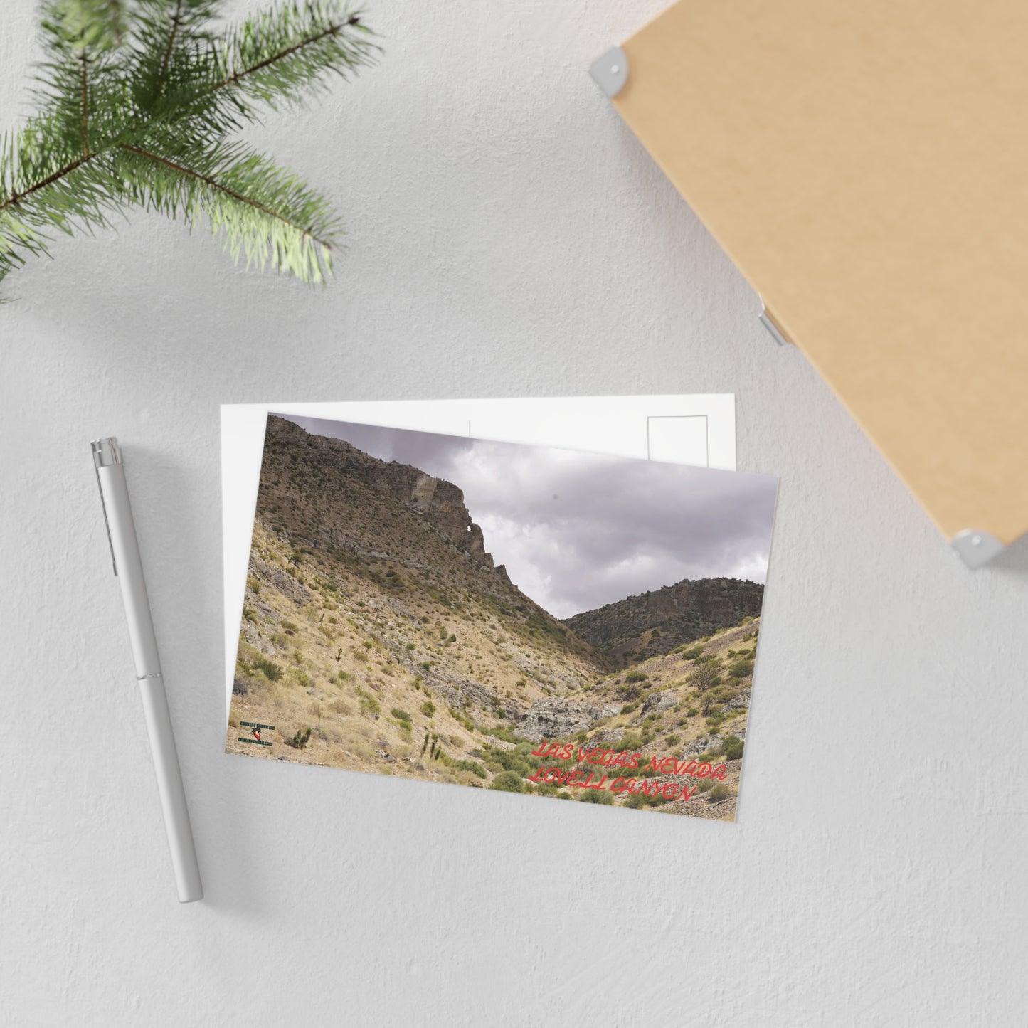 GREETINGS FROM LAS VEGAS NEVADA, LOVELL CANYON POSTCARD.