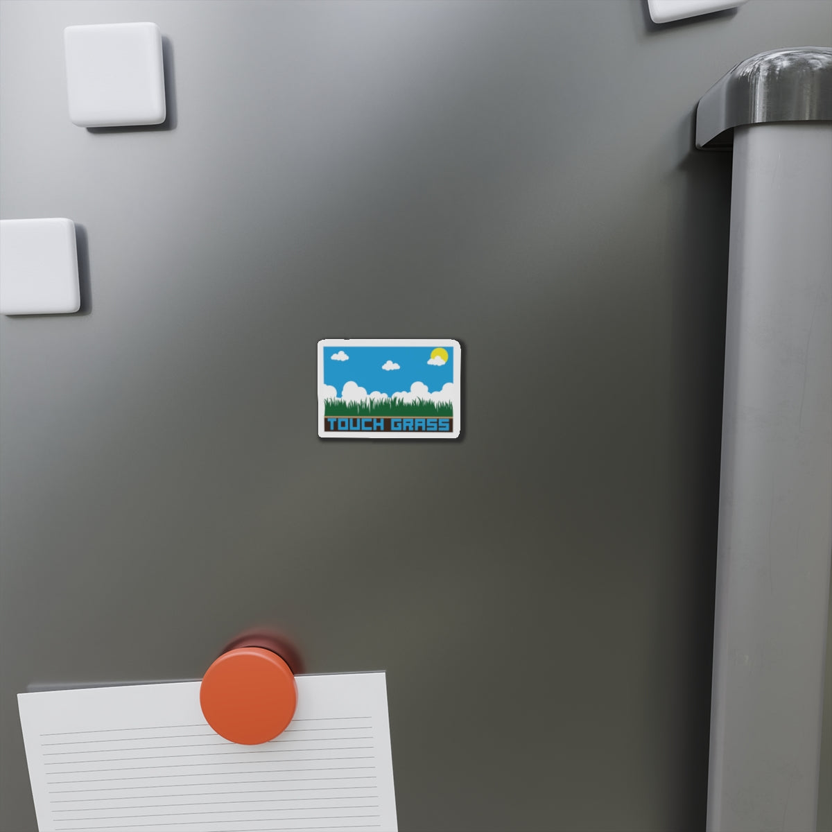 TOUCH GRASS. Die-Cut Magnets