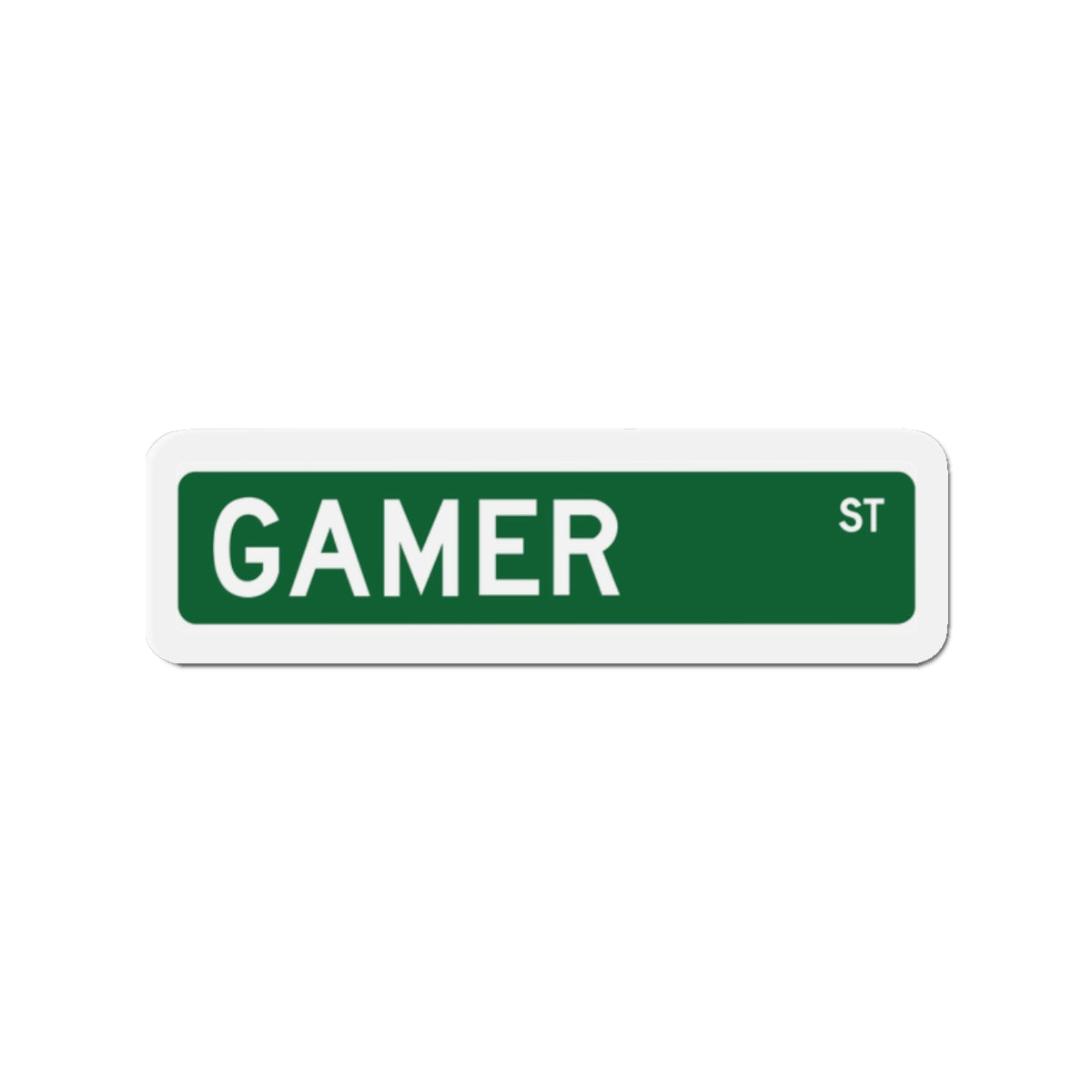 GAMER STREET. Die-Cut Magnets
