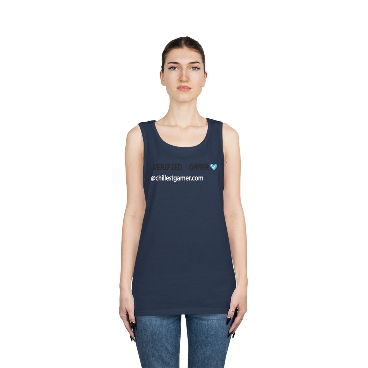 VERIFIED GAMER. Unisex Heavy Cotton Tank Top
