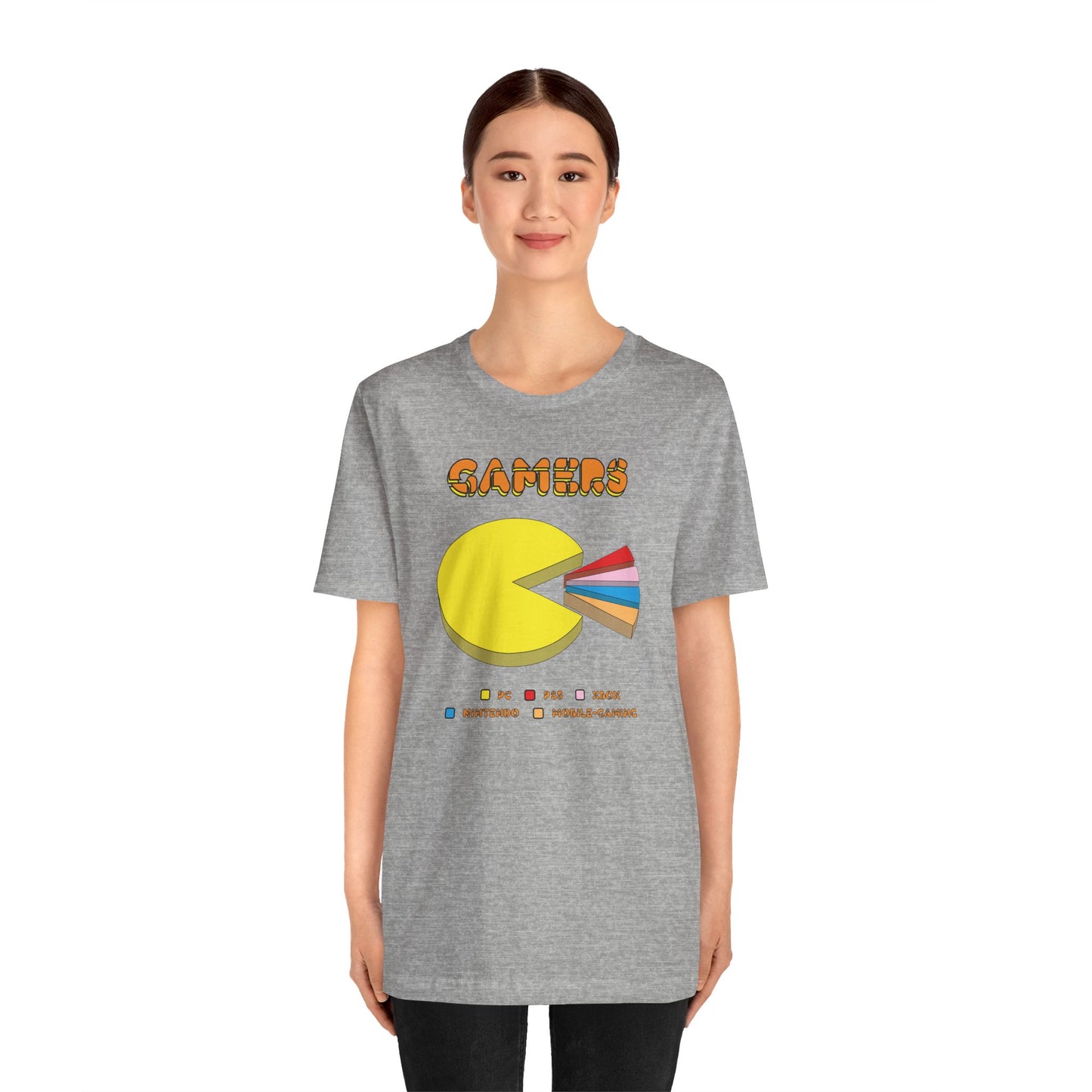 PC MAN EATS. Unisex Jersey Short Sleeve Tee