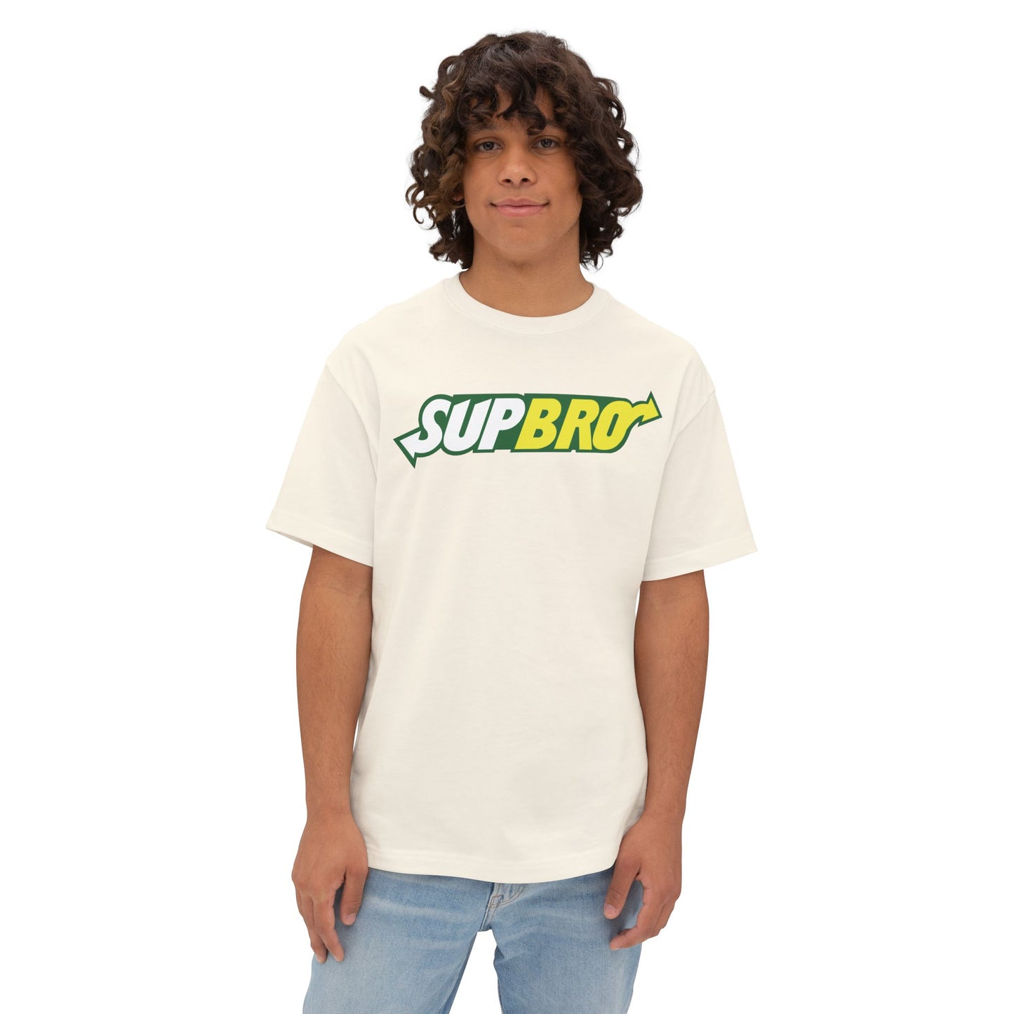 SUPBRO. Unisex Oversized Boxy Tee