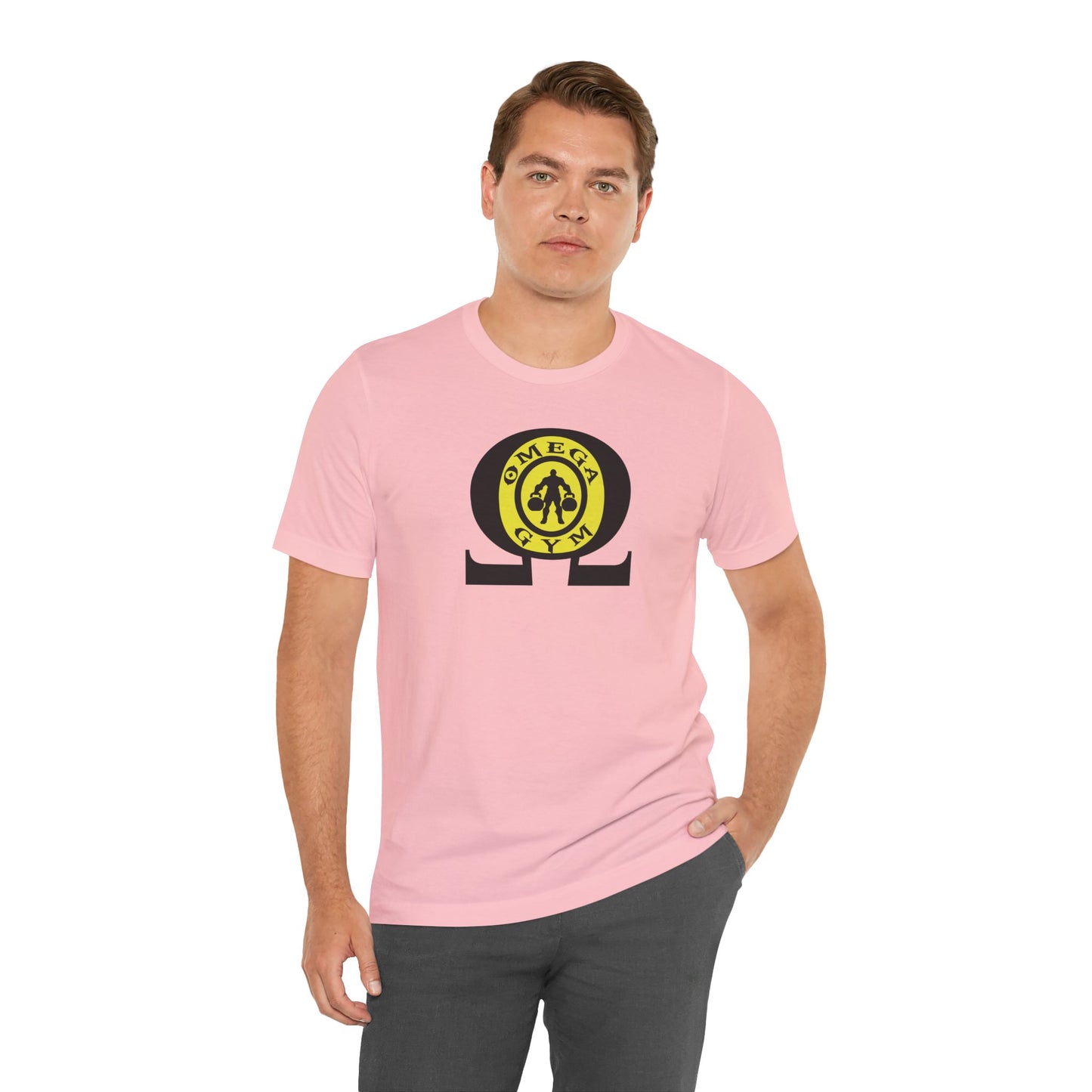 OMEGA GYM. Unisex Jersey Short Sleeve Tee