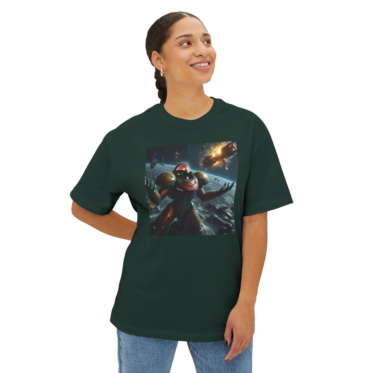 MISSION FAILED (AI generated). Unisex Oversized Boxy Tee