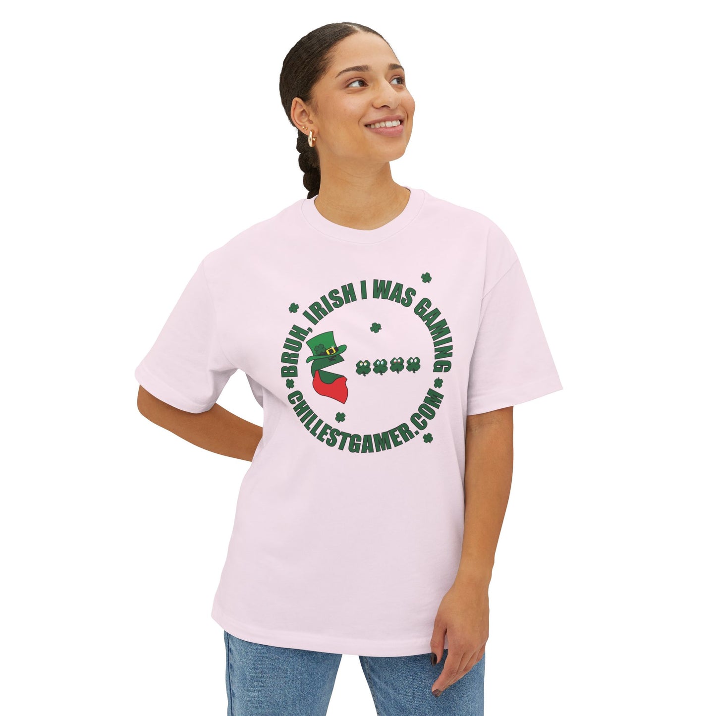 LUCKY GAMER V2. Unisex Oversized Boxy Tee