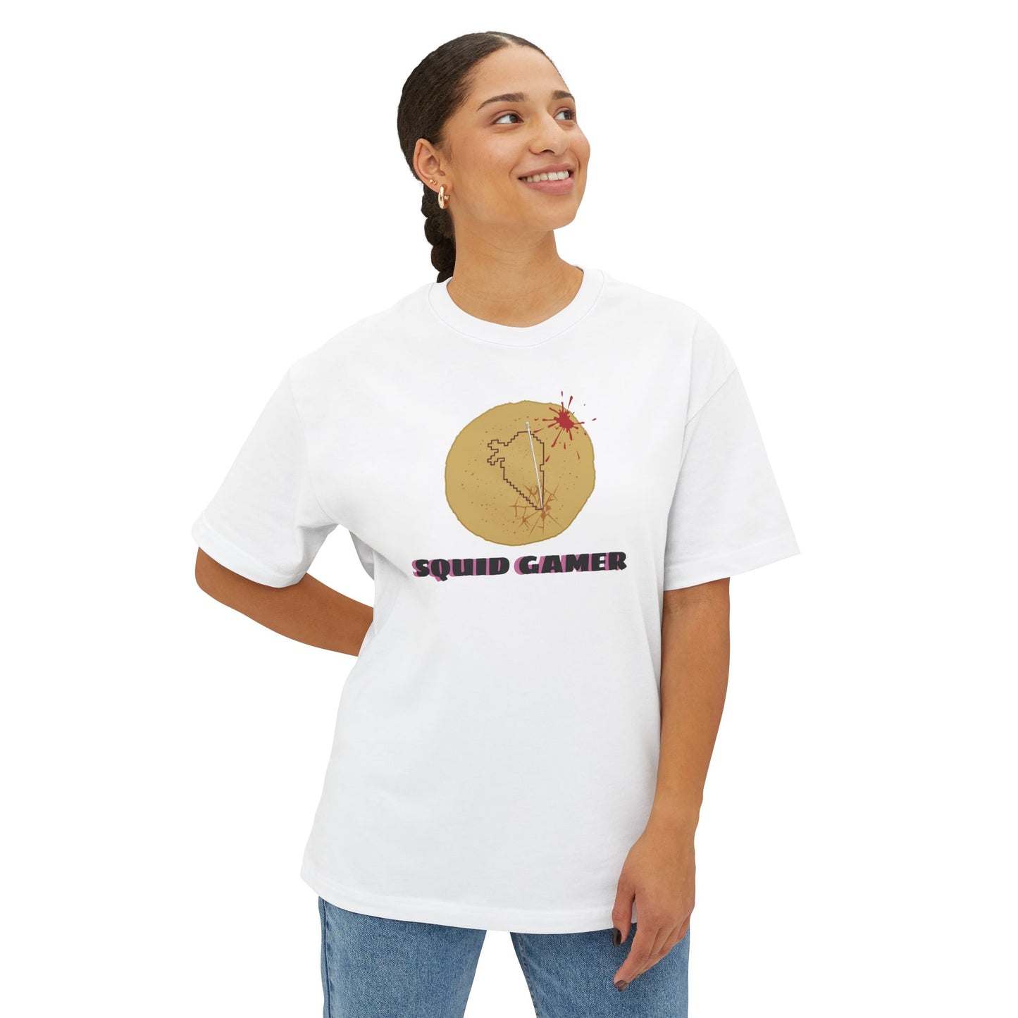 SQUID GAMER. Unisex Oversized Boxy Tee