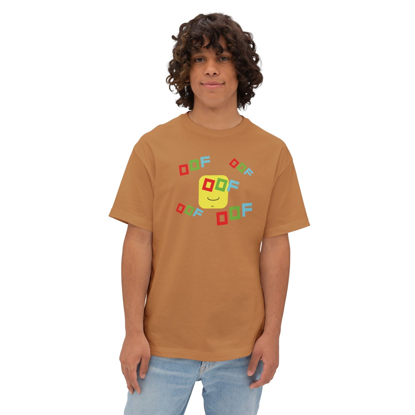 ROW BLOCKS OOF. Unisex Oversized Boxy Tee