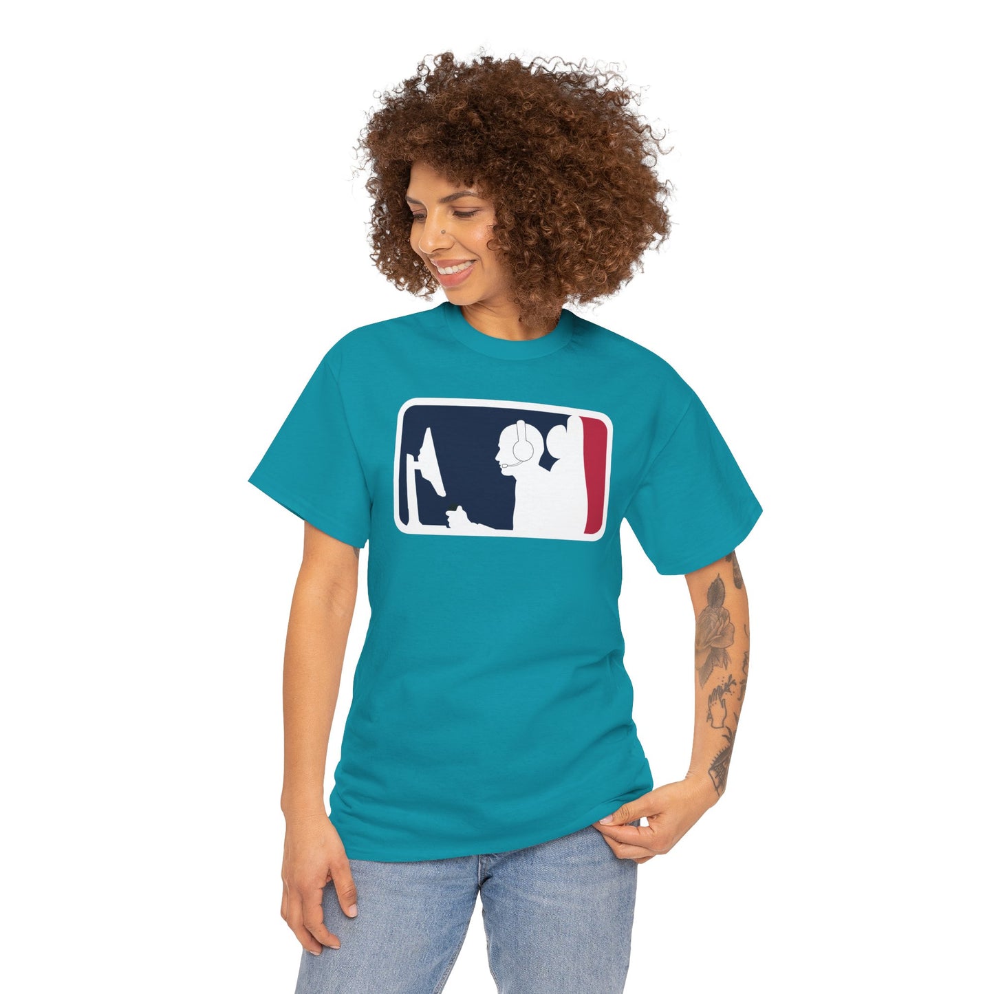 MAJOR LEAGUE GAMER (CONSOLE). Unisex Heavy Cotton Tee