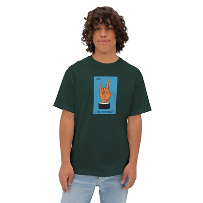 LOS CUERNOS (THE HORNS) Unisex Oversized Boxy Tee