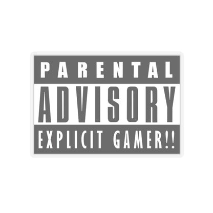 EXPLICIT GAMER!! Kiss-Cut Stickers