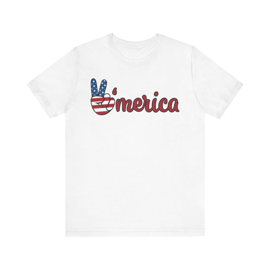 'MERICA. Unisex Jersey Short Sleeve Tee