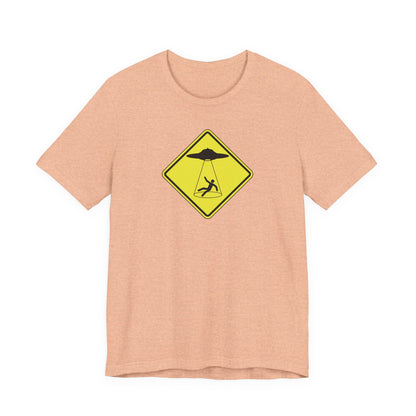 CAUTION UFO! Unisex Jersey Short Sleeve Tee