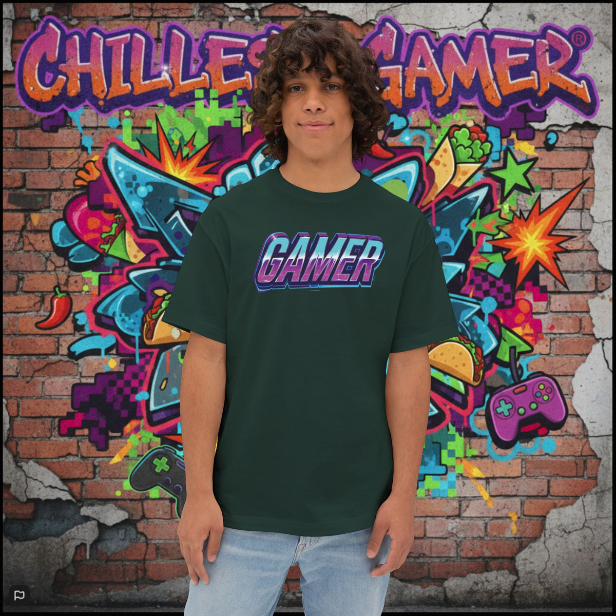 GAMER. Unisex Oversized Boxy Tee