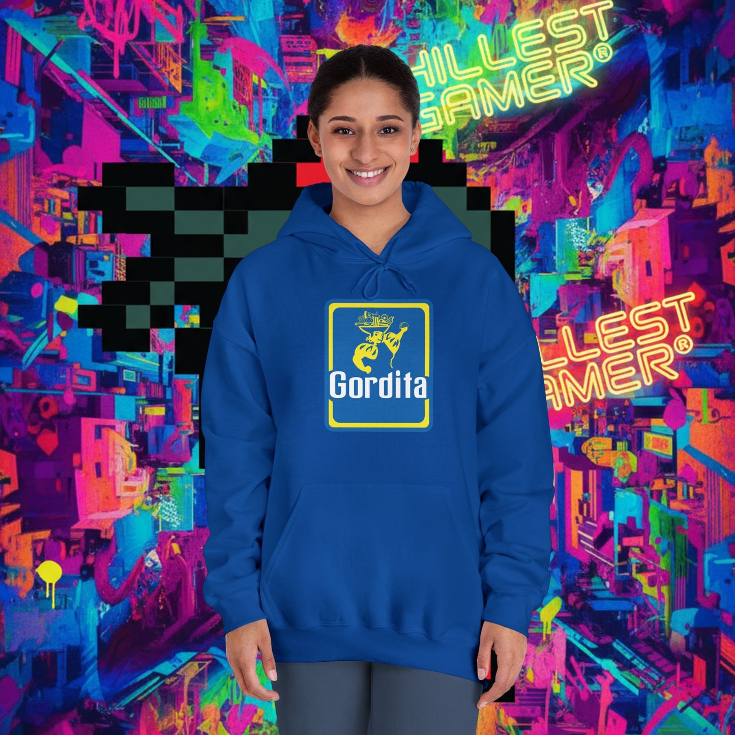 GORDITA. Unisex DryBlend® Hooded Sweatshirt