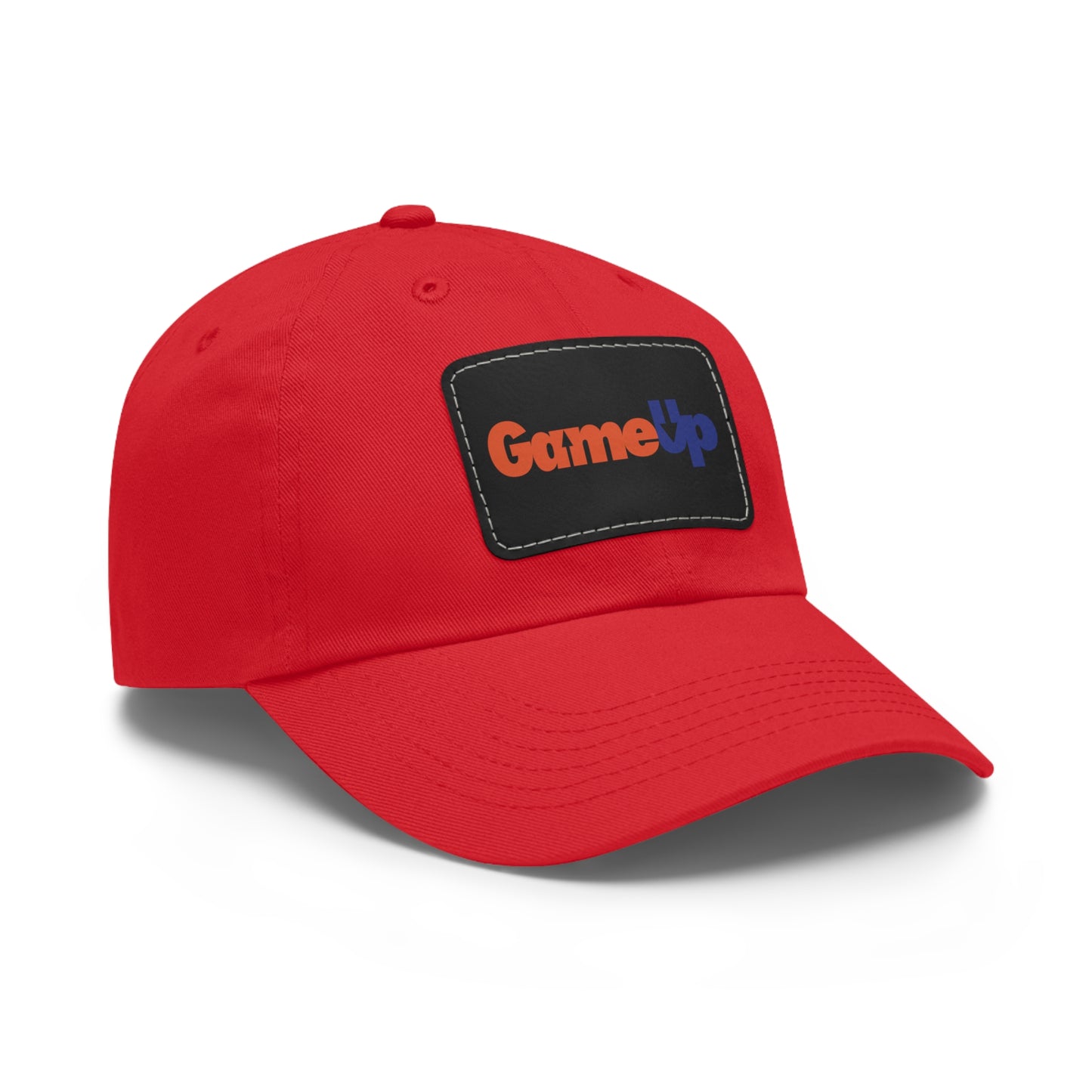 FED UP GAME UP. Dad Hat with Leather Patch (Rectangle)